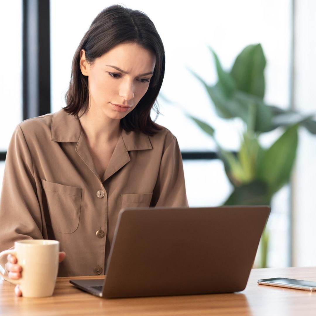 Woman on computer